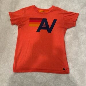 Kids aviator nation, orange T-shirt ￼